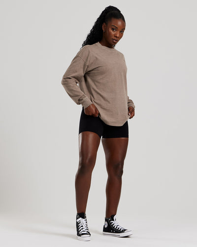 Comfort Oversized Long Sleeve T-Shirt Washed | Caribou