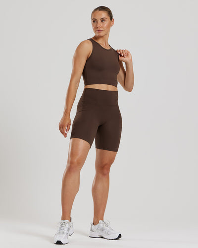 Essential Crop Tank Top | Cocoa