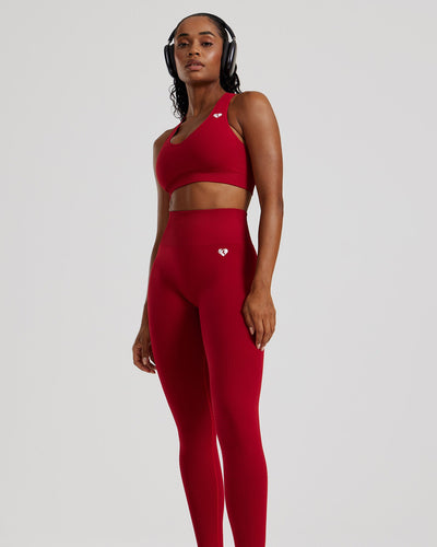 Power Seamless Scrunch Leggings | Chilli Red