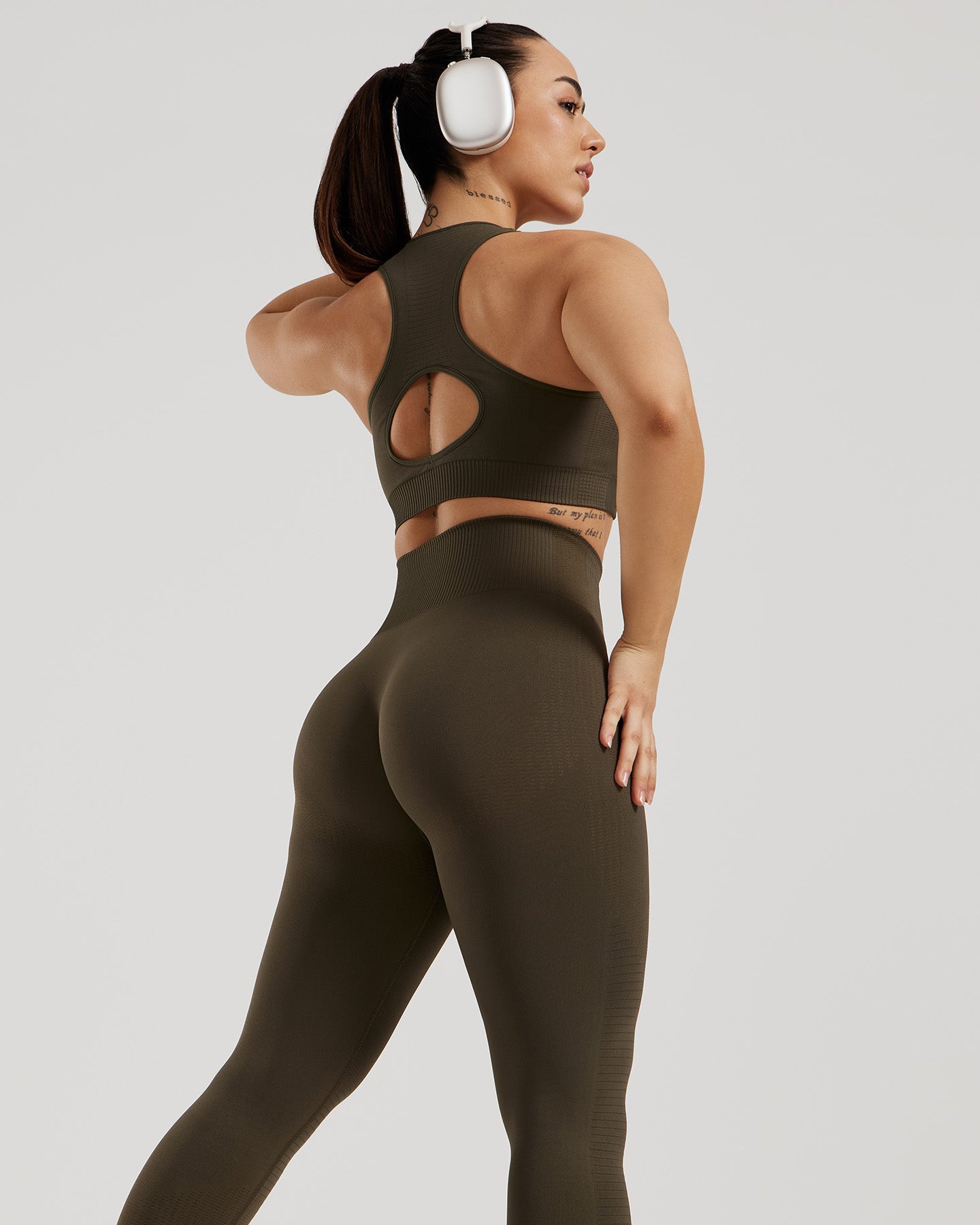 Power Seamless Leggings | Dark Olive