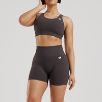 Power Seamless Adjustable Sports Bra | Graphite