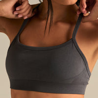 Define 2.0 Seamless Racer Back Bra | Graphite