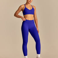 Emphasize V-Neck Bra | Luminous Blue