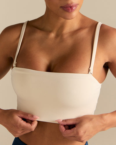 Essential Bandeau Convertible Bra | Coconut White