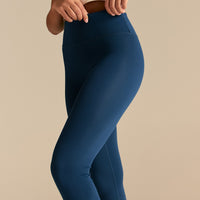 Essential High Waist Capri Leggings | True Navy