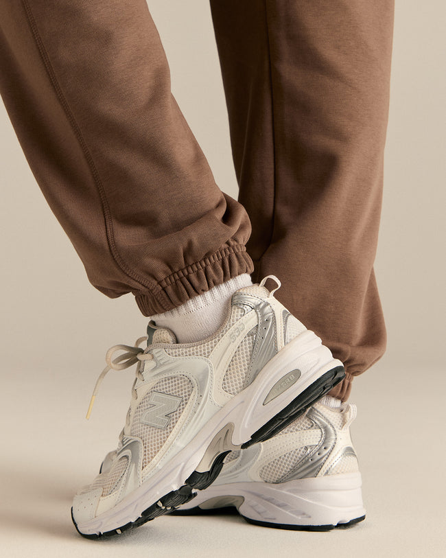 Comfort Cuffed Hem Joggers | Milk Chocolate