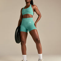 Power Seamless Shorts | Marine Green