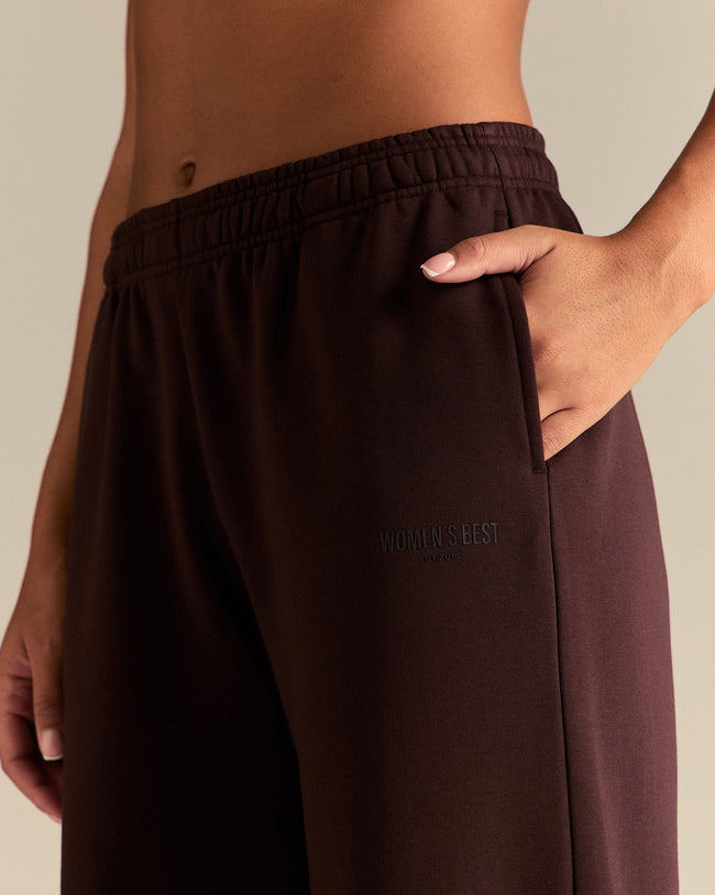 Comfort Cozy Straight Leg Joggers | Cafe Noir