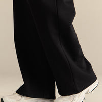 Comfort Cozy Straight Leg Joggers | Black