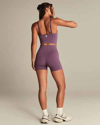 Power Seamless Built-In Bra Tank | Dusk Plum
