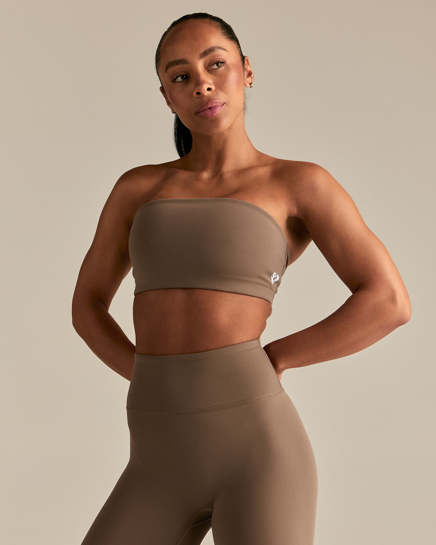 Essential Twist Back Bandeau Bra | Caribou