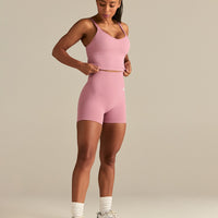 Power Seamless Built-In Bra Tank | Blush Pink