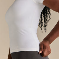 Power Seamless Short Sleeve Top | White