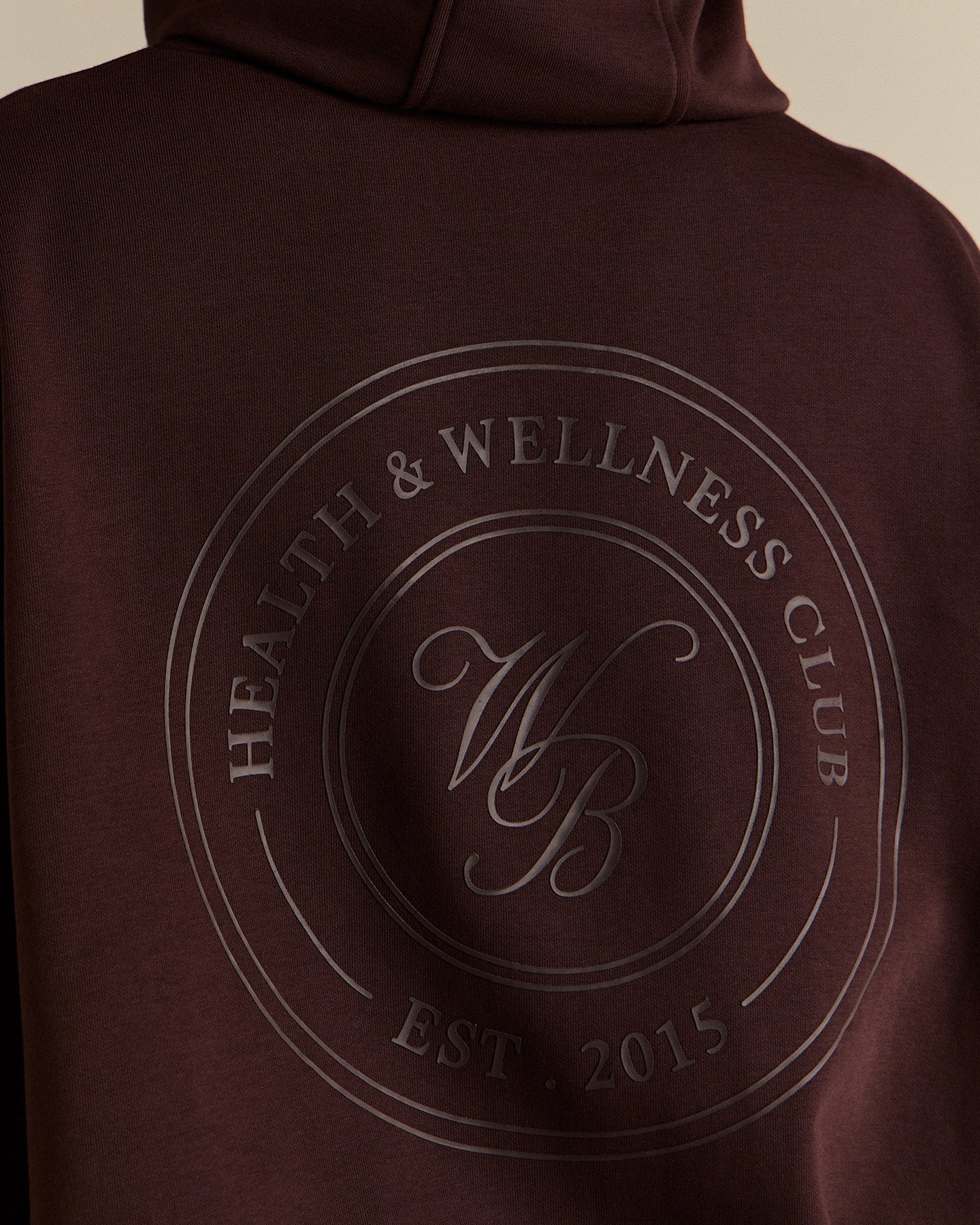 Comfort Oversized Health Club Graphic Hoodie | Cafe Noir