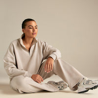 Comfort Cozy Straight Leg Joggers | Stone