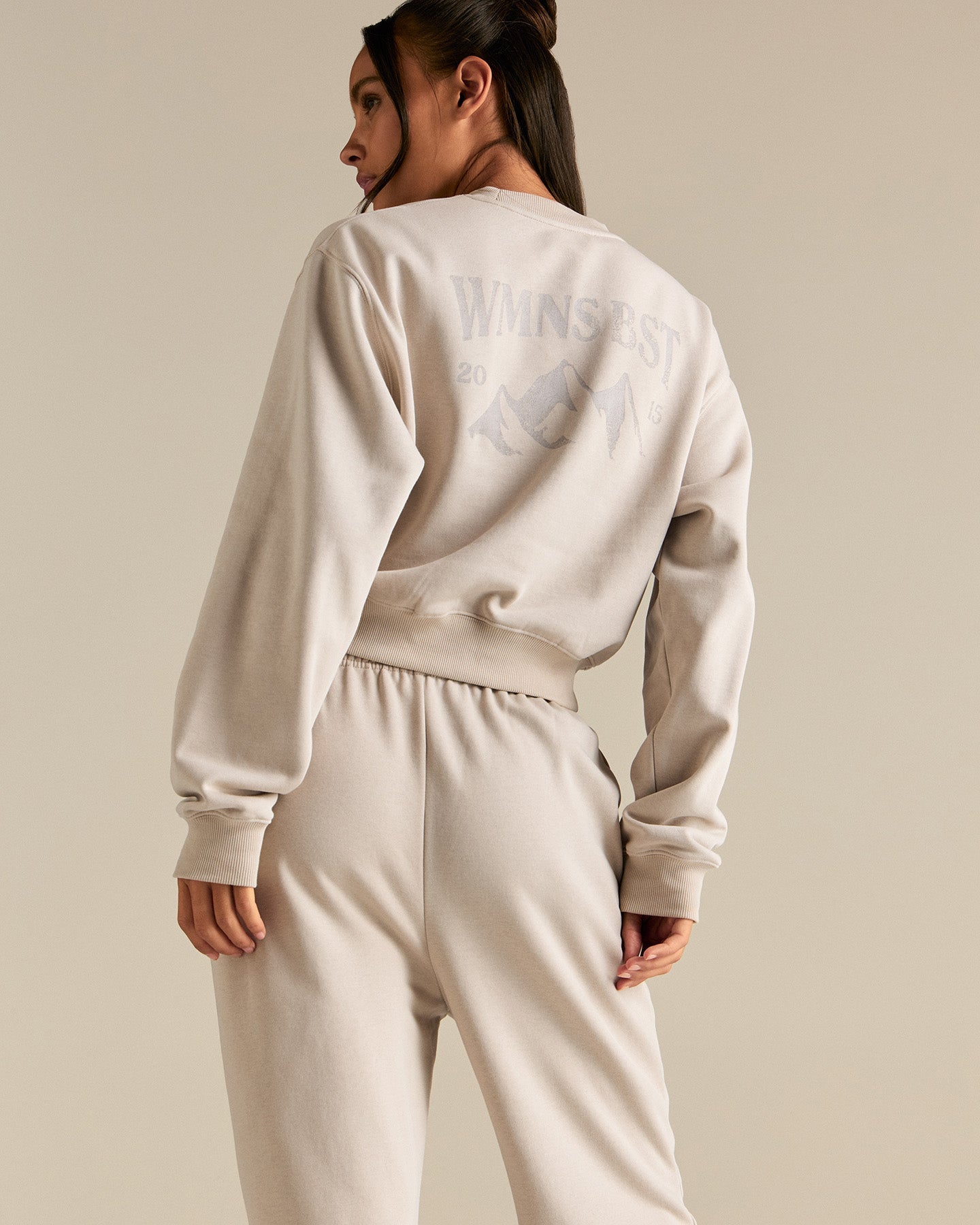 Comfort Outdoor Cropped Crew Neck | Stone