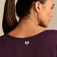 Define 2.0 Long Sleeve Scrunch Crop Top | Blackberry (2/6)