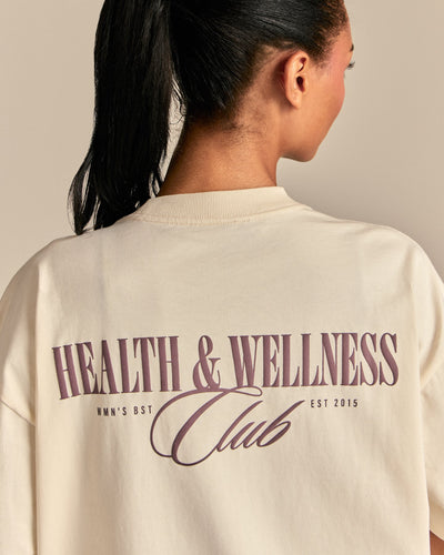 Comfort Oversized Wellness Short Sleeve T-Shirt | Coconut White (1/6)