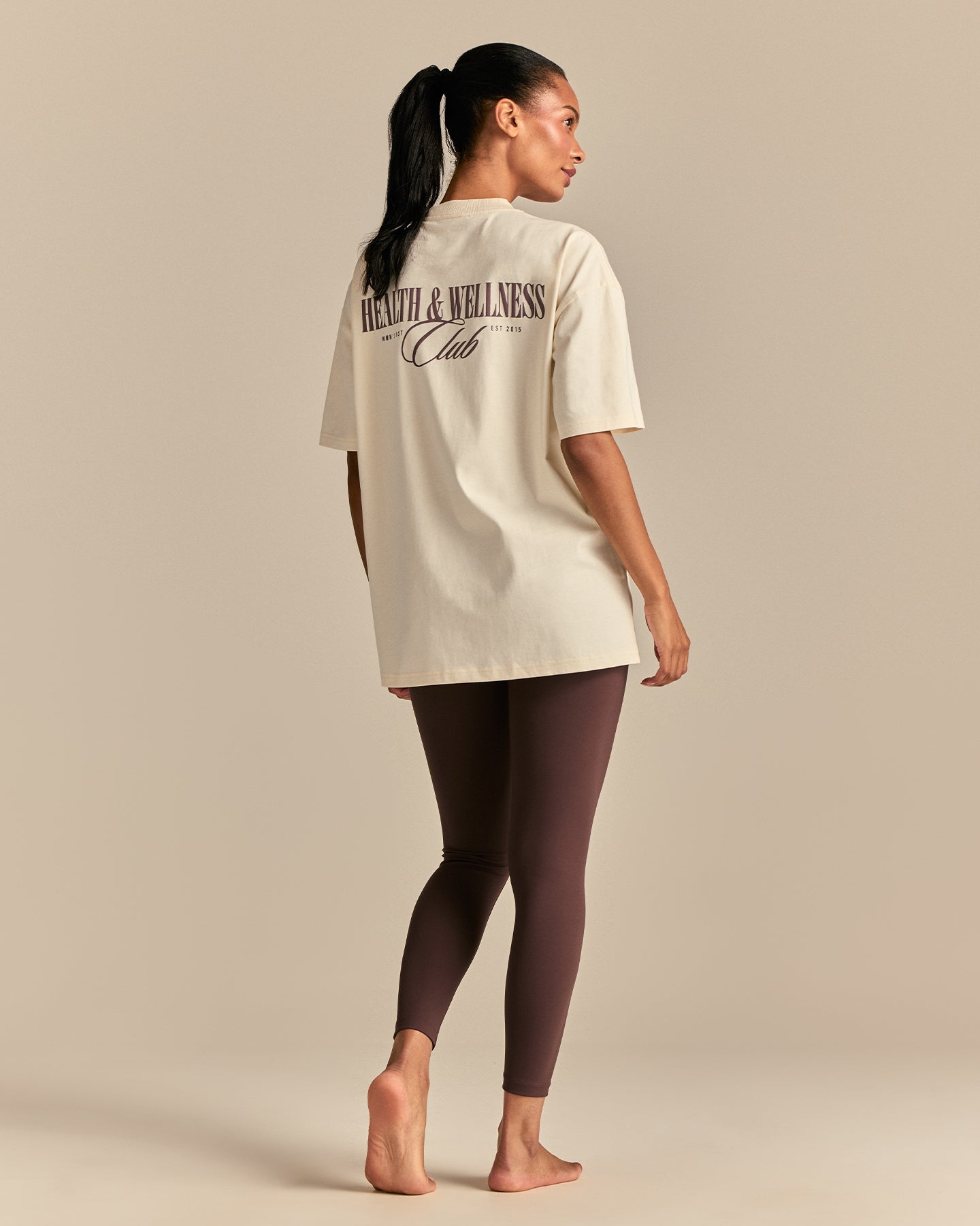 Comfort Oversized Wellness Short Sleeve T-Shirt | Coconut White (3/6)