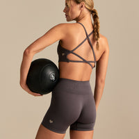 Define 2.0 Double Cross Back Bra | Slate Grey (6/6)