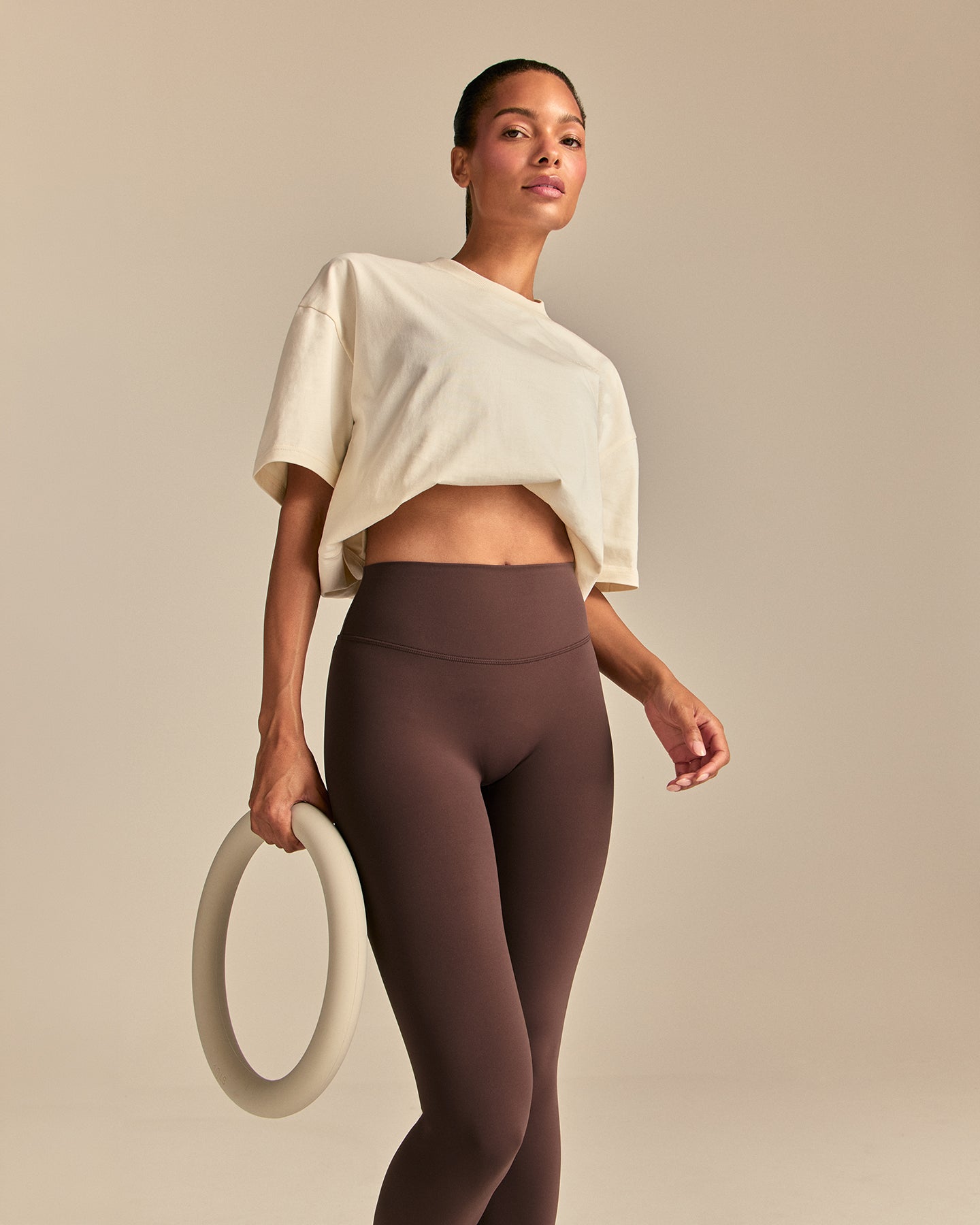 Comfort Oversized Wellness Short Sleeve T-Shirt | Coconut White (6/6)