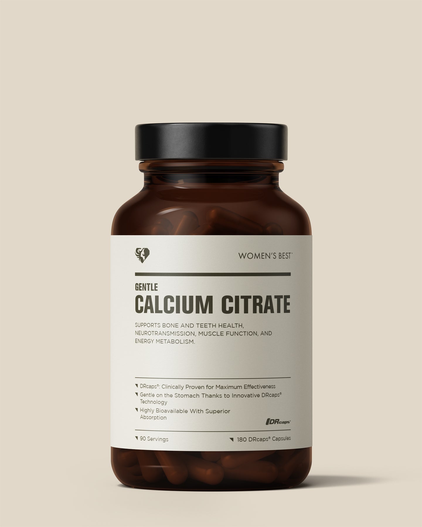 Gentle Calcium Citrate 1428mg Capsules