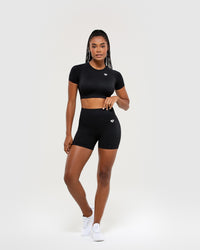 Power Seamless Shorts | Black