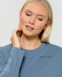 Comfort Oversized Long Sleeve T-Shirt | Smoke Blue