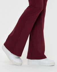 Essential Flared Leggings | Dark Cherry