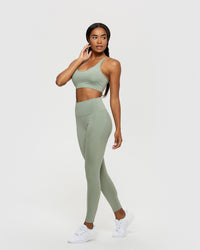 Essential Scoop-Neck Bralette | Olive