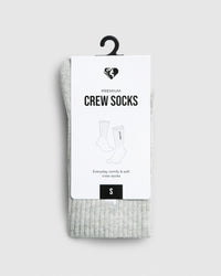 Crew Socks (1PK) | Silver Grey Marl