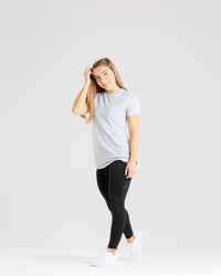 True Long Length T-Shirt | Grey